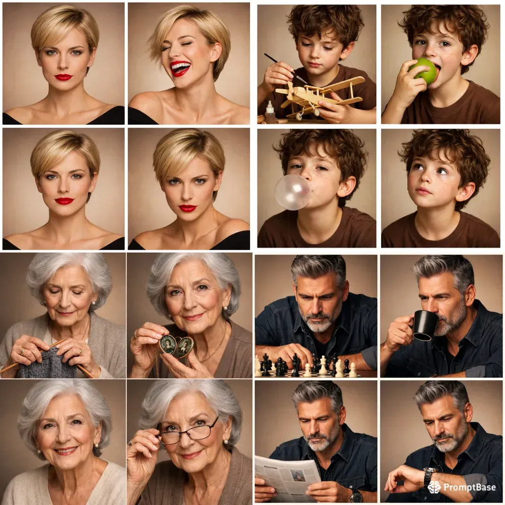 Four Frame Studio Portrait Collages