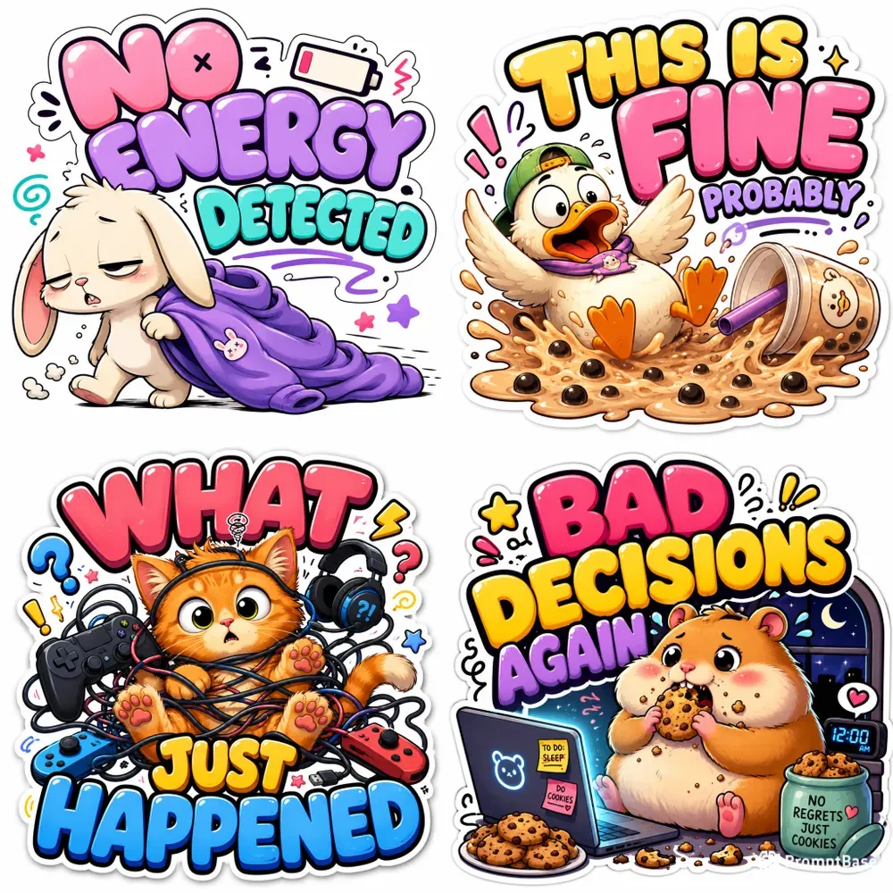 Silly Mood Creature Decals