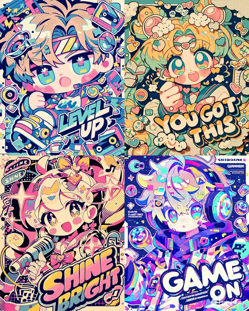 Retro Japanese Pop Poster Generator
