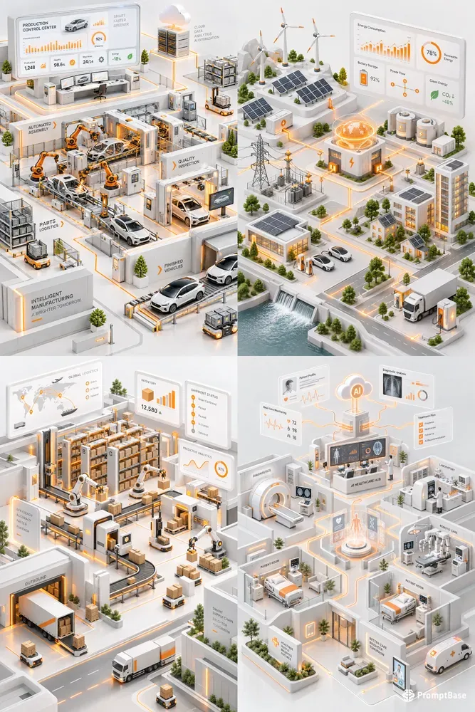 Futuristic 3D Isometric Systems