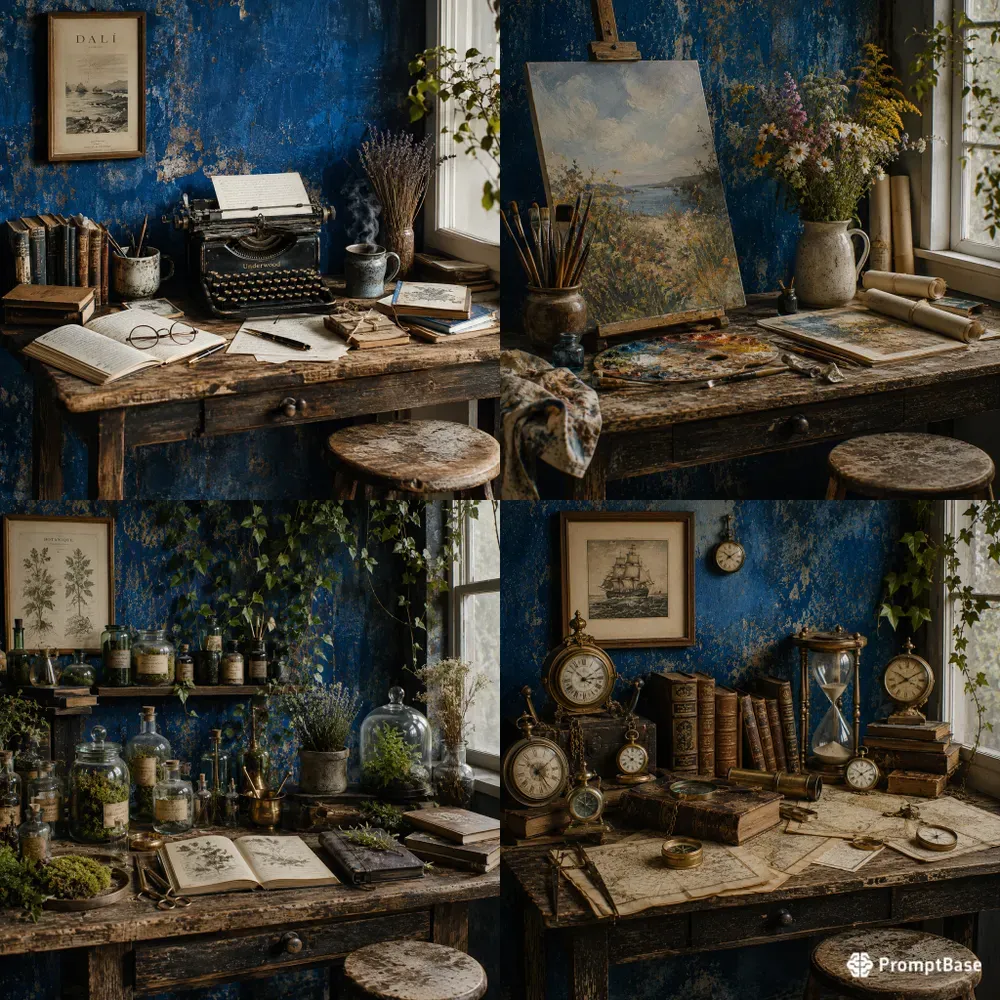Rustic Blue Story Scenes