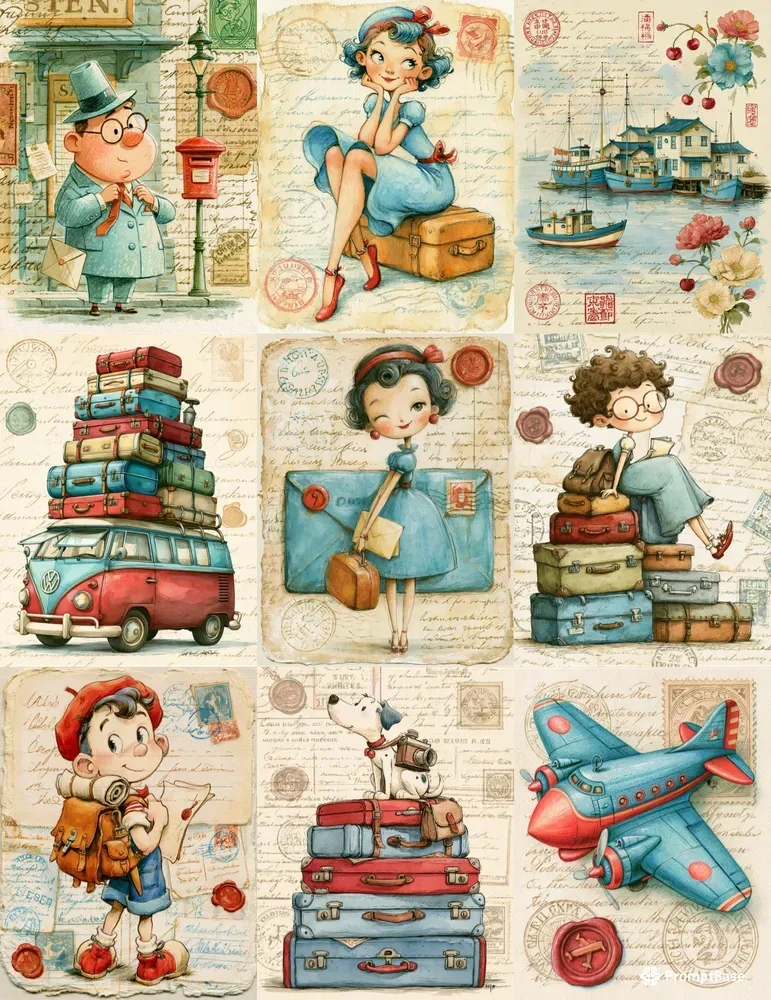Cute Traveler Adventures Journal Pages