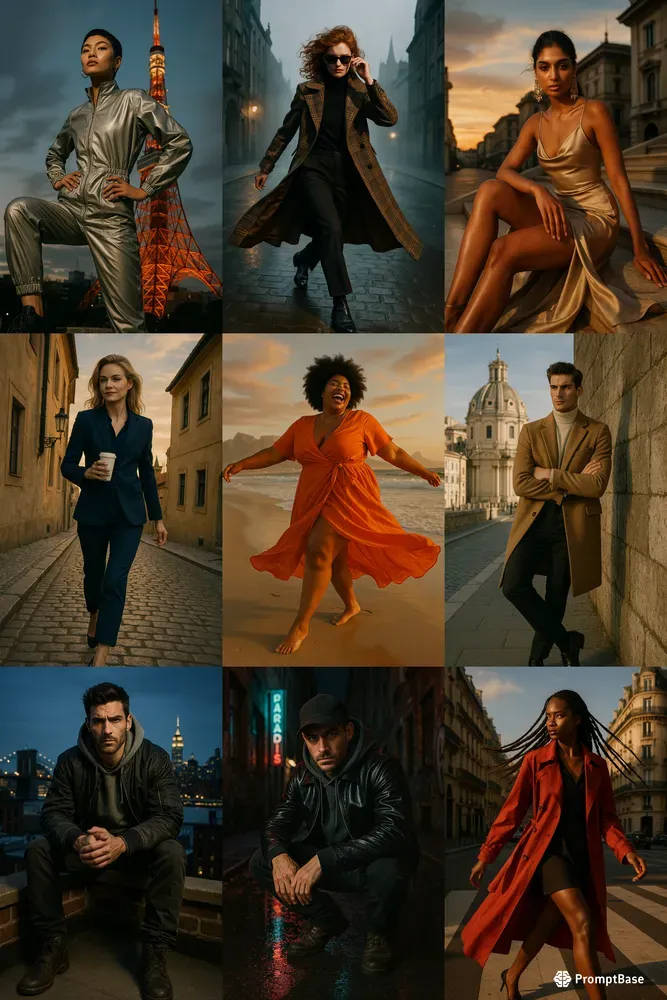 Cinematic Urban Fashion Editorials