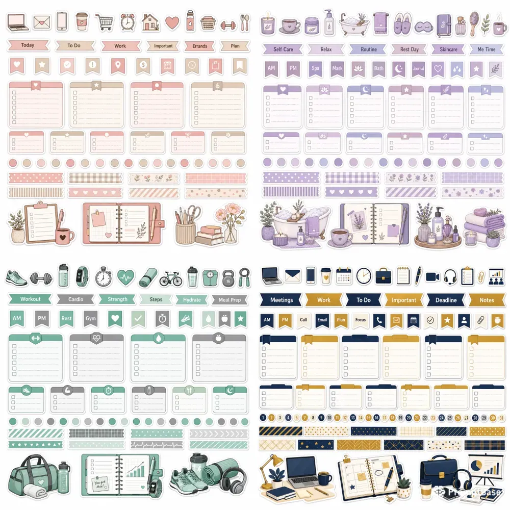 Kisscut Planner Sticker Sheets