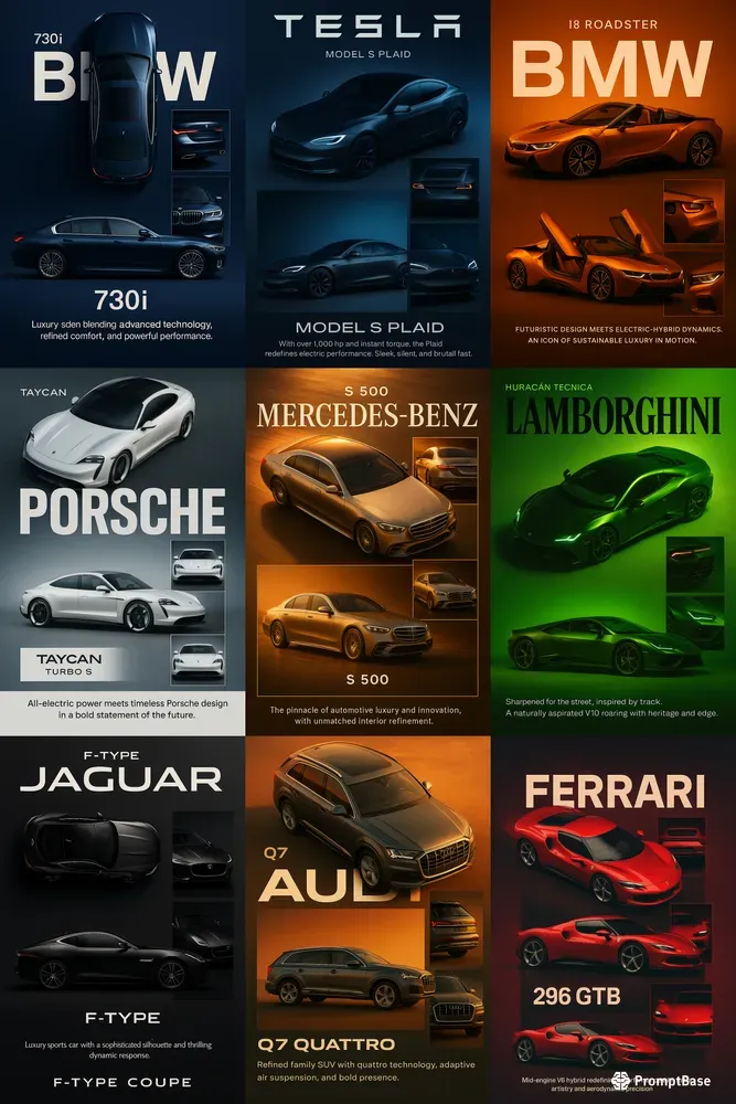 Premium Automotive Poster Master Prompts