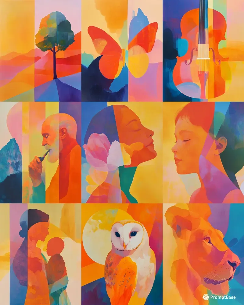 Smooth Gradient Contemporary Artworks