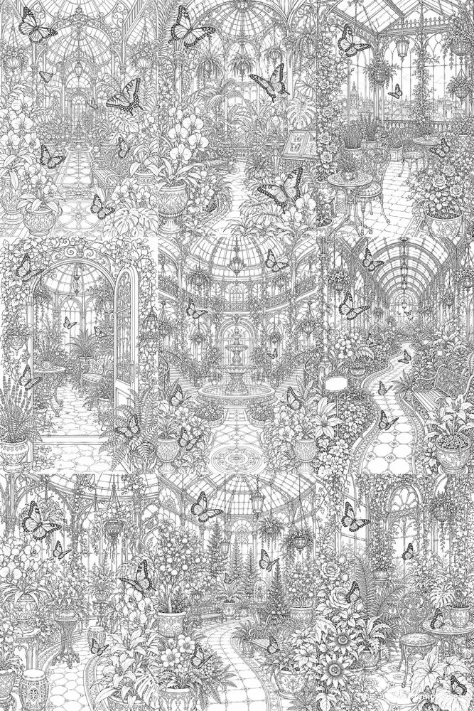 Victorian Butterfly Conservatories Art