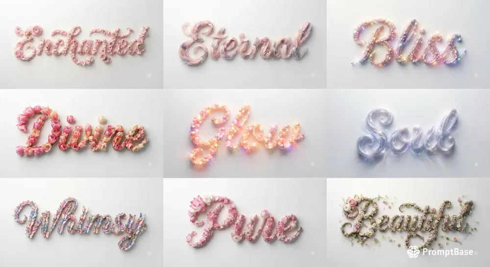 Feminine Aesthetic Typography Posters
