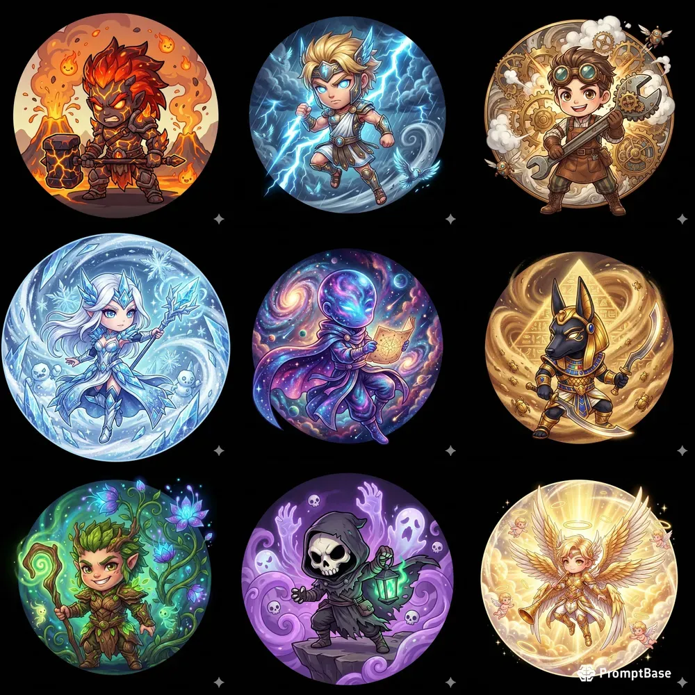 Mystical Chibi Vignettes