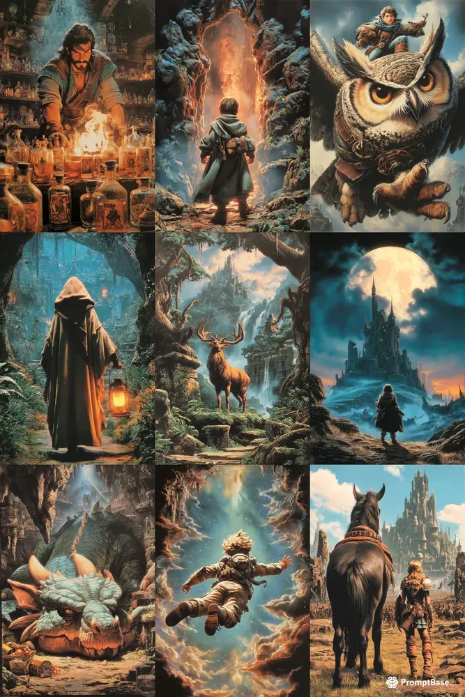 Cinematic Fantasy Book Cover Style