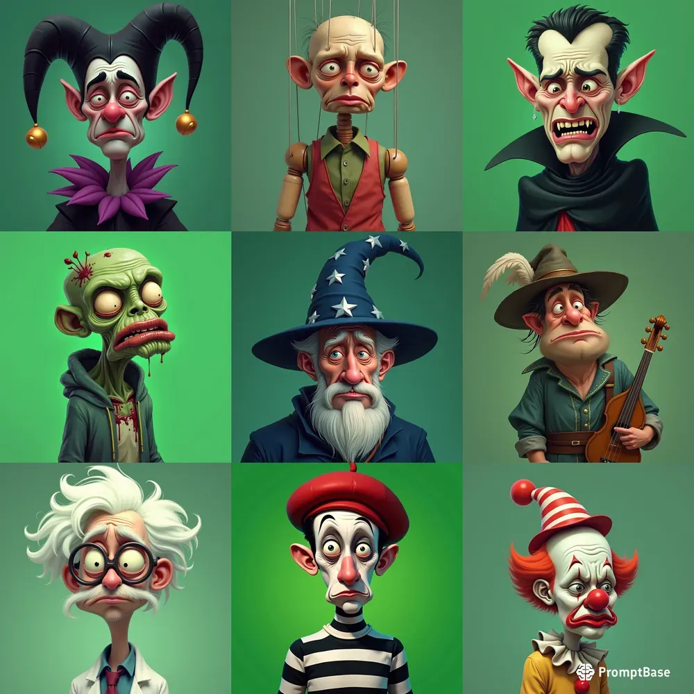 Semi Realistic Melancholic Character