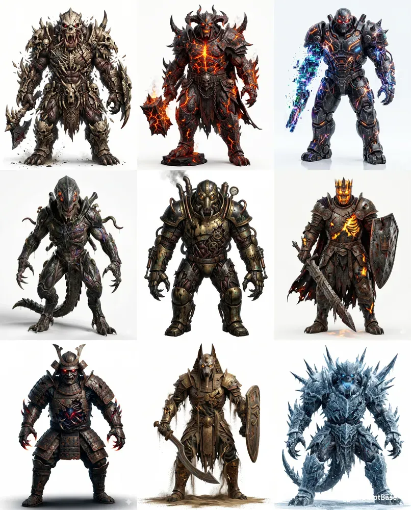 Terrifying Armored Horror Creatures
