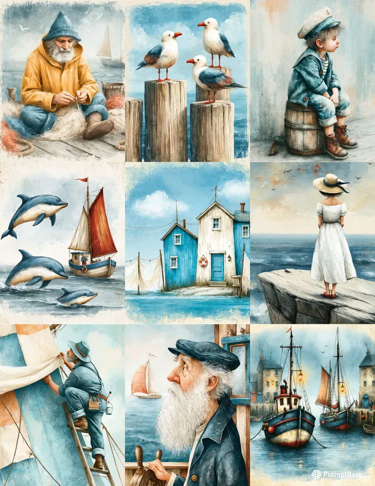 Dual Nautical Vibes In The Ocean Pages