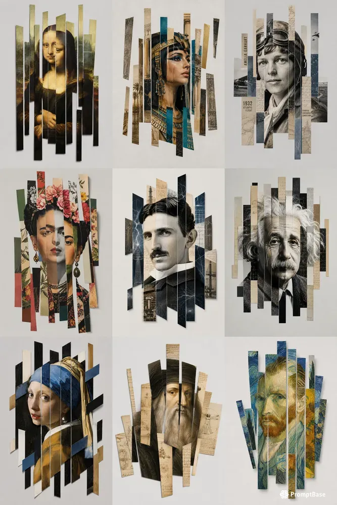 Fragmented Masterpiece Strip Art Packs