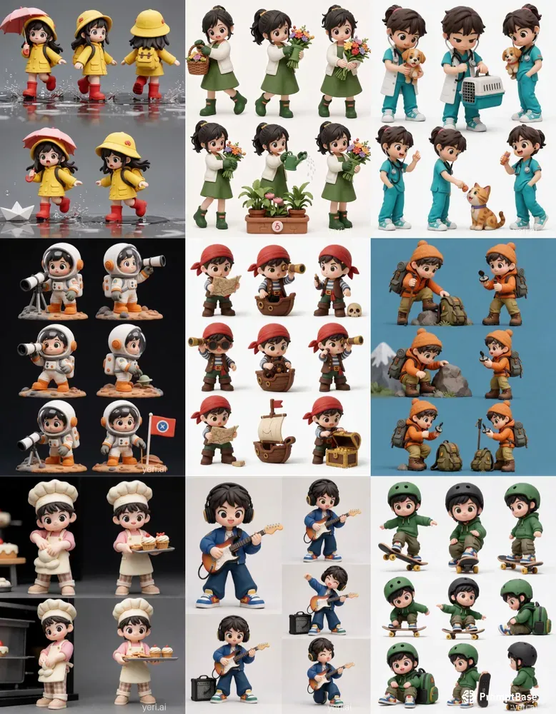 3D Clay Character Sheets