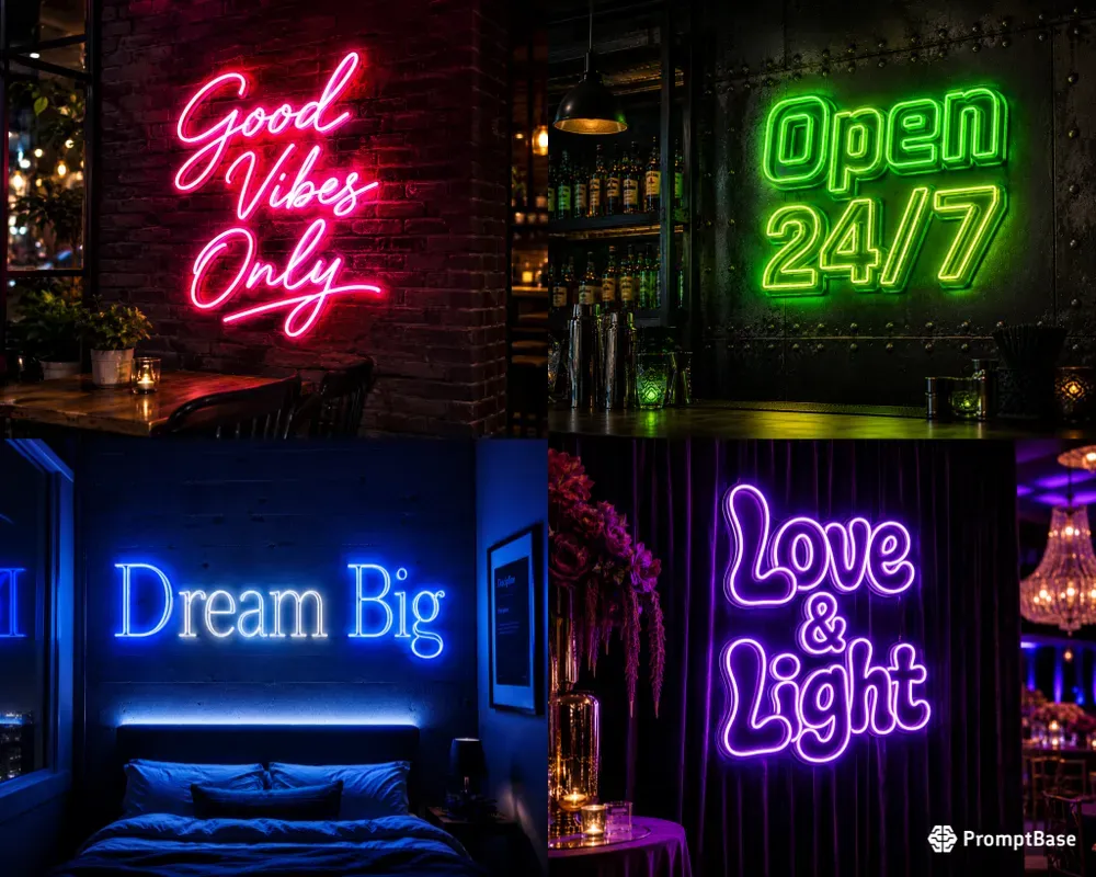 Neon Sign Mockup Generator