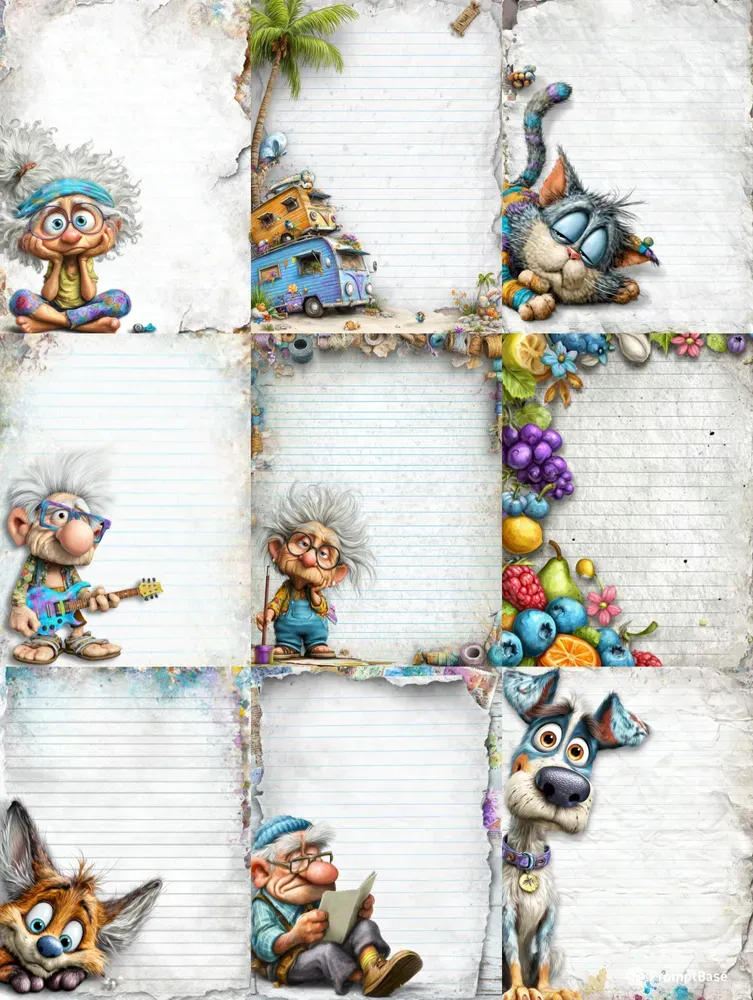 Boho Summer Seniors Plain Papers