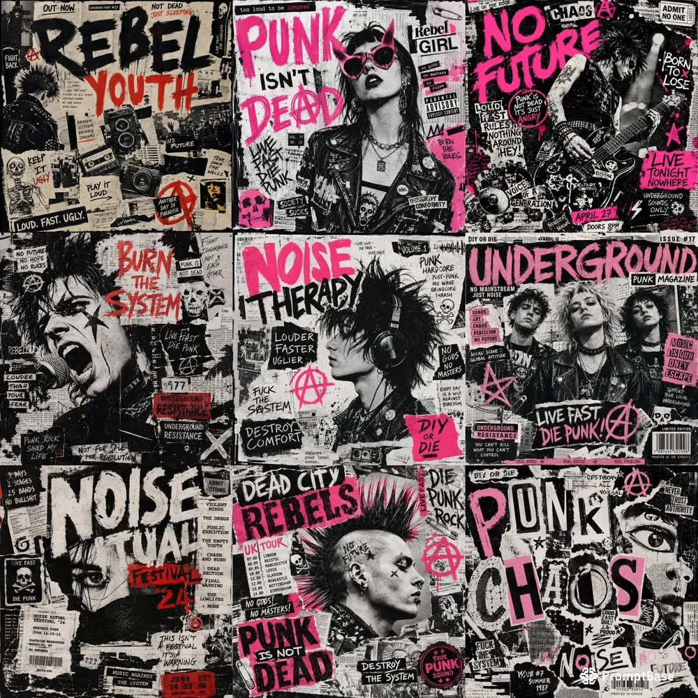 DIY Punk Grunge Poster Generator