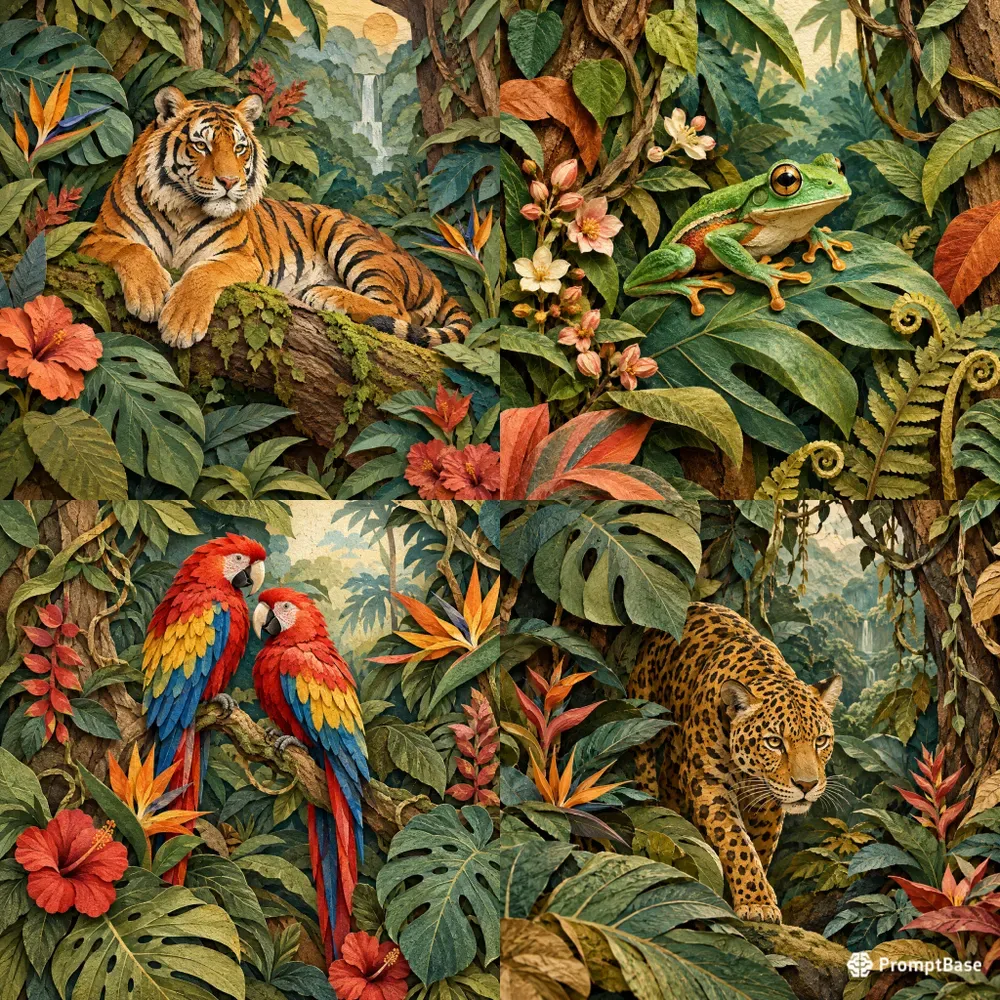 Tactile Paper Jungles
