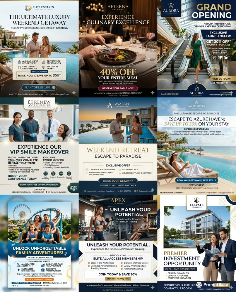 Business Photo Card Ad Generator