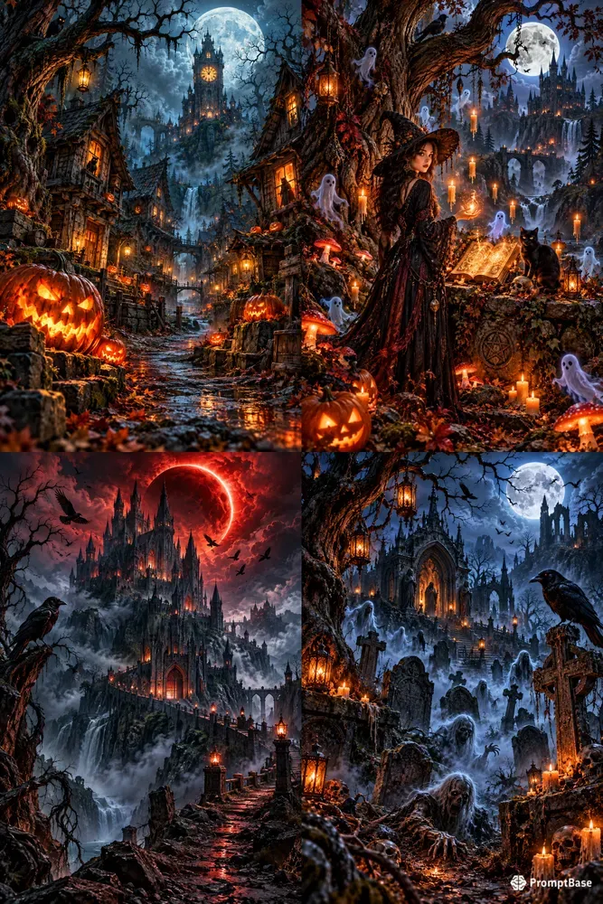Dark Fantasy Halloween Art