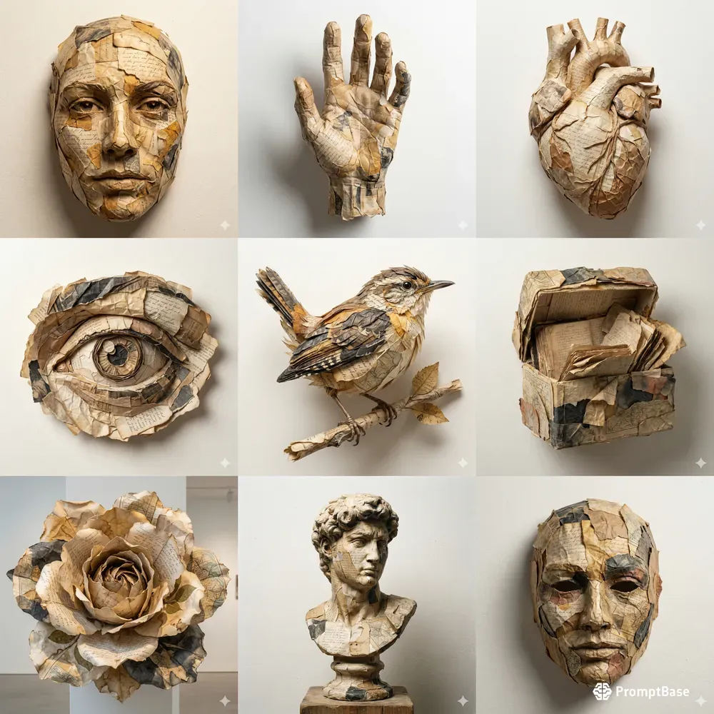 Crumpled Paper Art Images