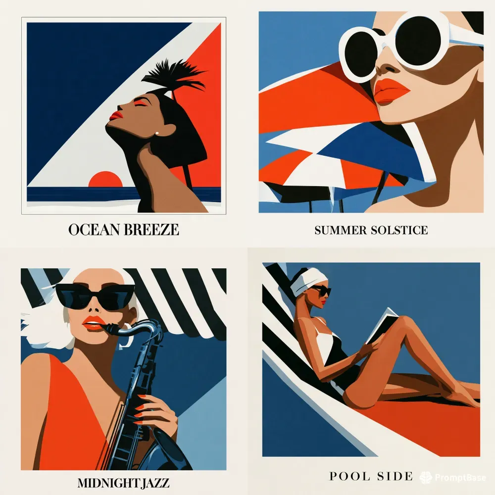 Retro Vector Album Art