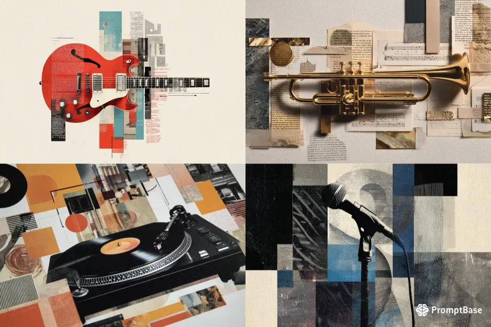 Editorial Music Collages