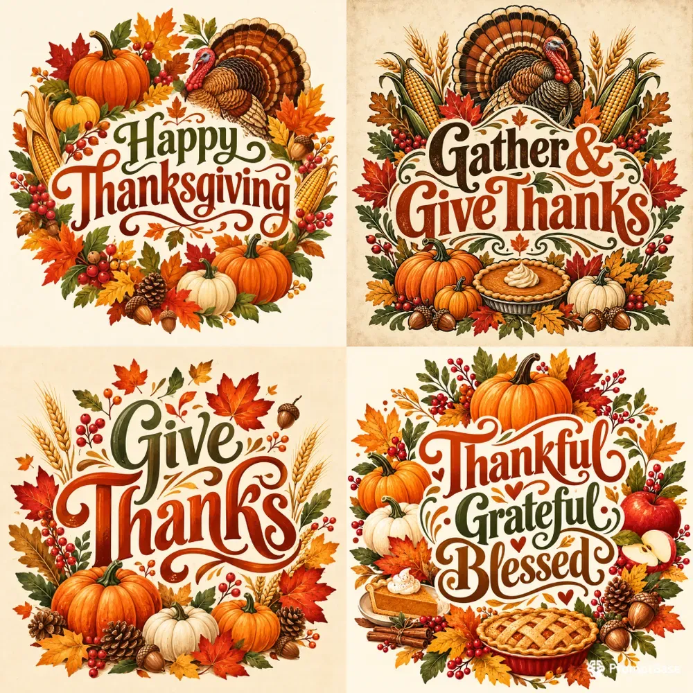Thanksgiving Graphic Generator