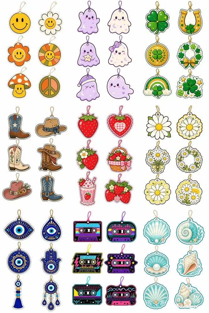 Car Air Freshener Design Sheets