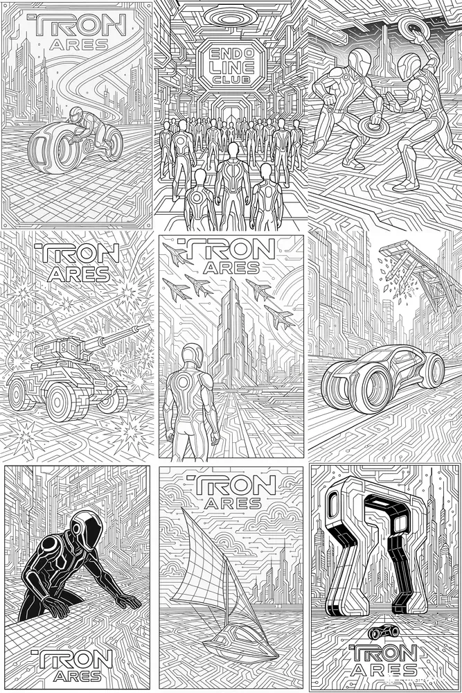 Tron Ares Highdetail Colorings