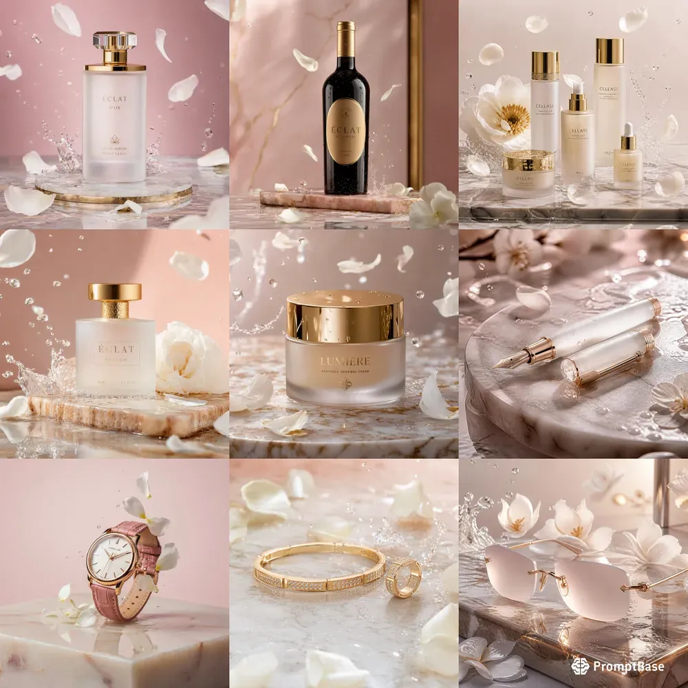Luxury Cosmetics Perfume Mockups