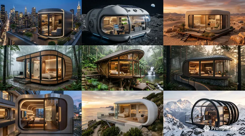 Futuristic Capsule House Designs