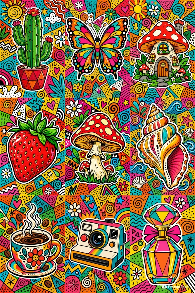 Bold Pop Art Doodle Designs