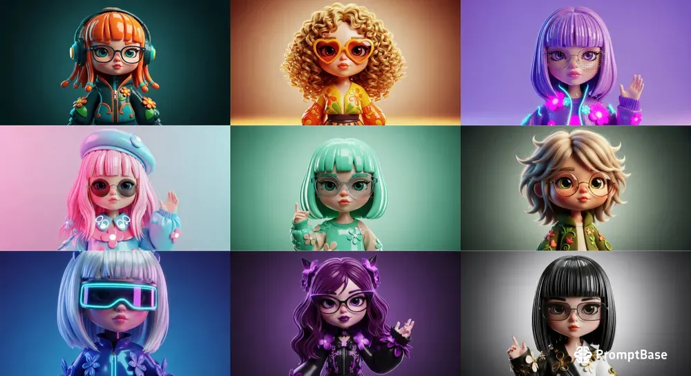 Stylized Doll Character Art