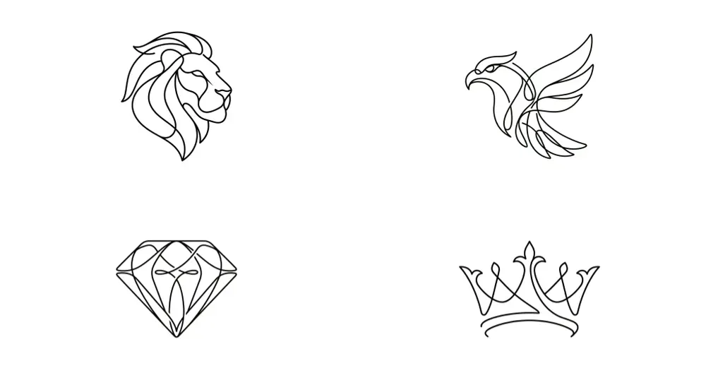 Ultramodern Geometric Minimalist Logos