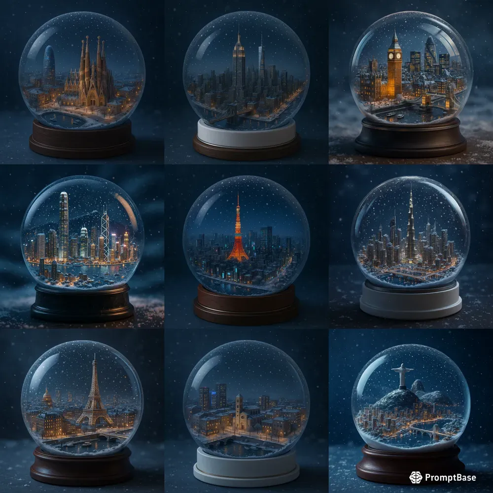 hd City Snow Globes