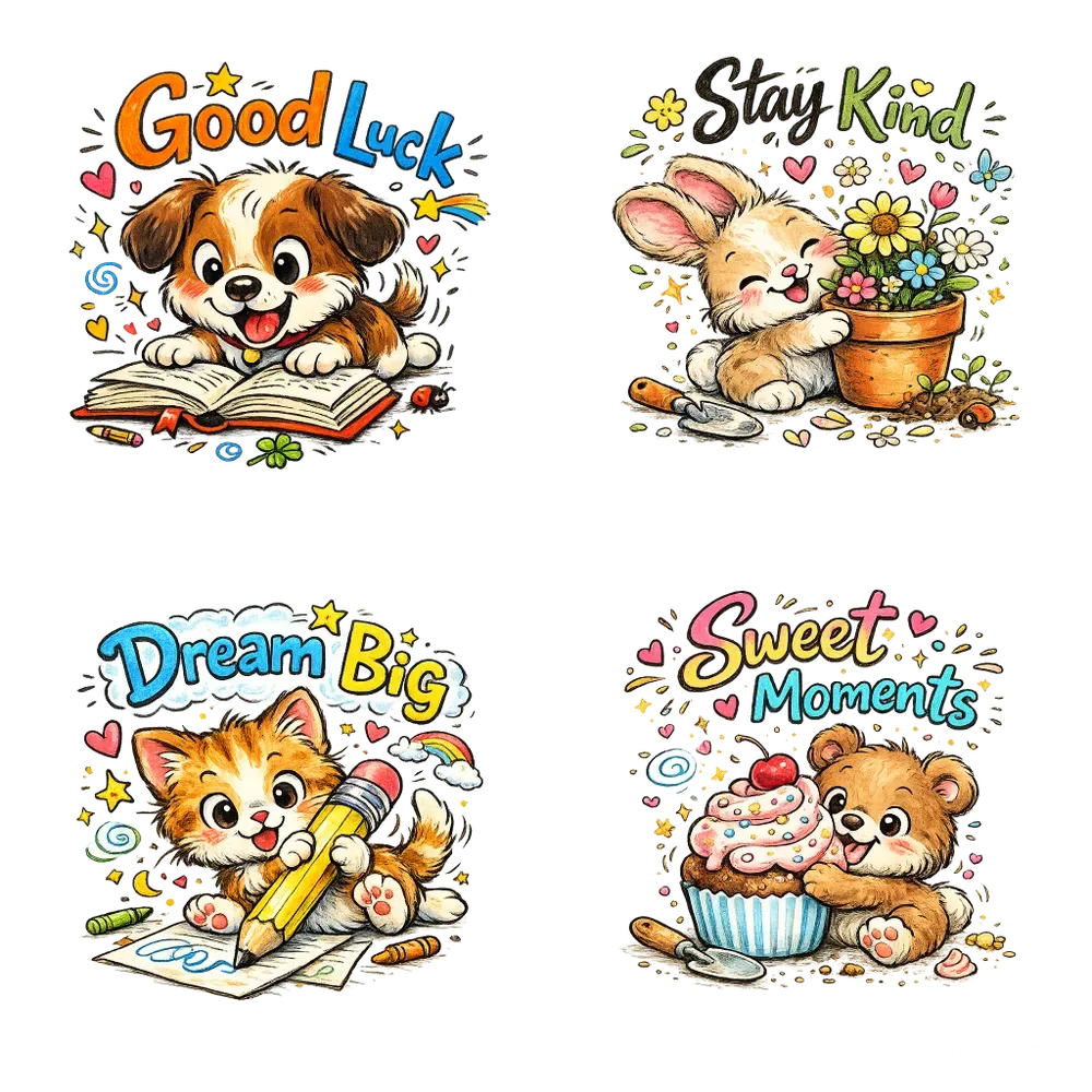 Cute Doodle Quote Tshirt Designs