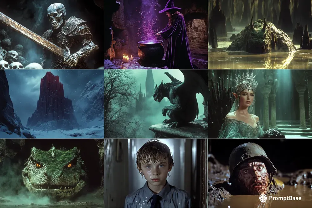 80s 90s Dark Fantasy Film Screengrabs