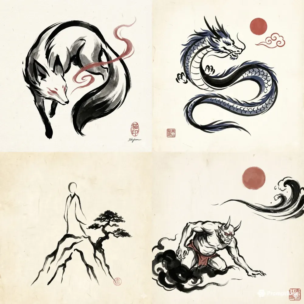 Japanese Folklore Minimal