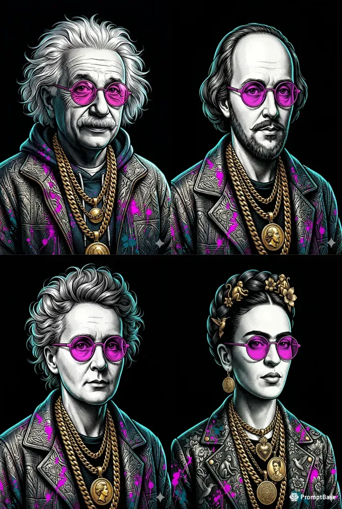Neopop Engraved Hypebeast Portraits