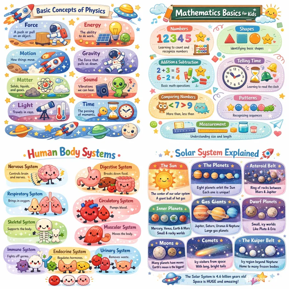 Viral Kids Learning Posters