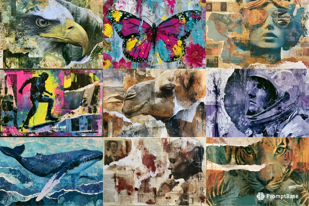 Mixed Media Impact Collages