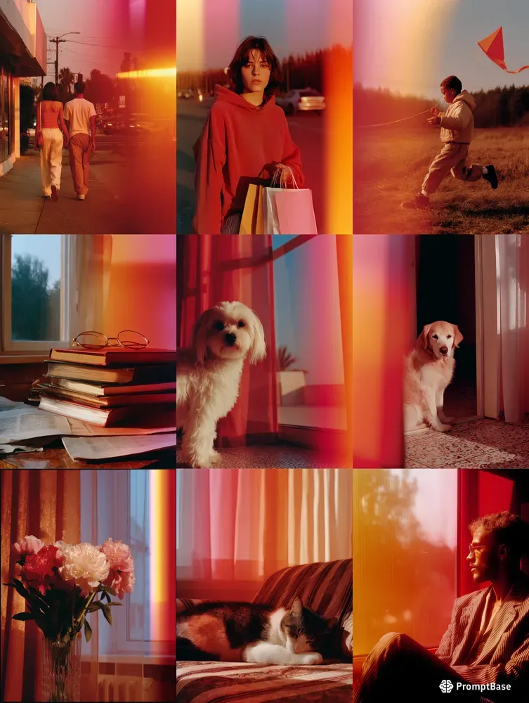 Analog Film Photography In Reds