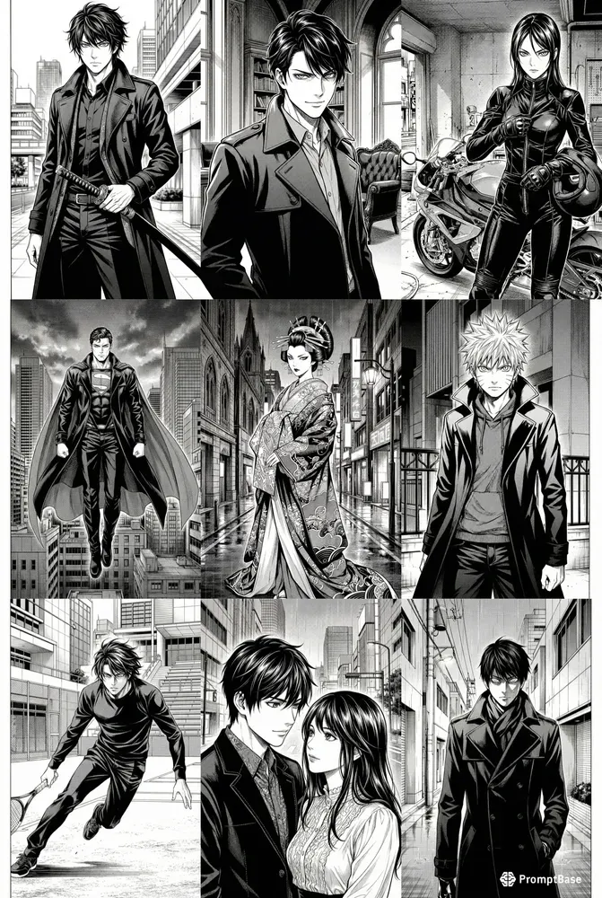 Takeshi Obata Style Death Note Manga Art