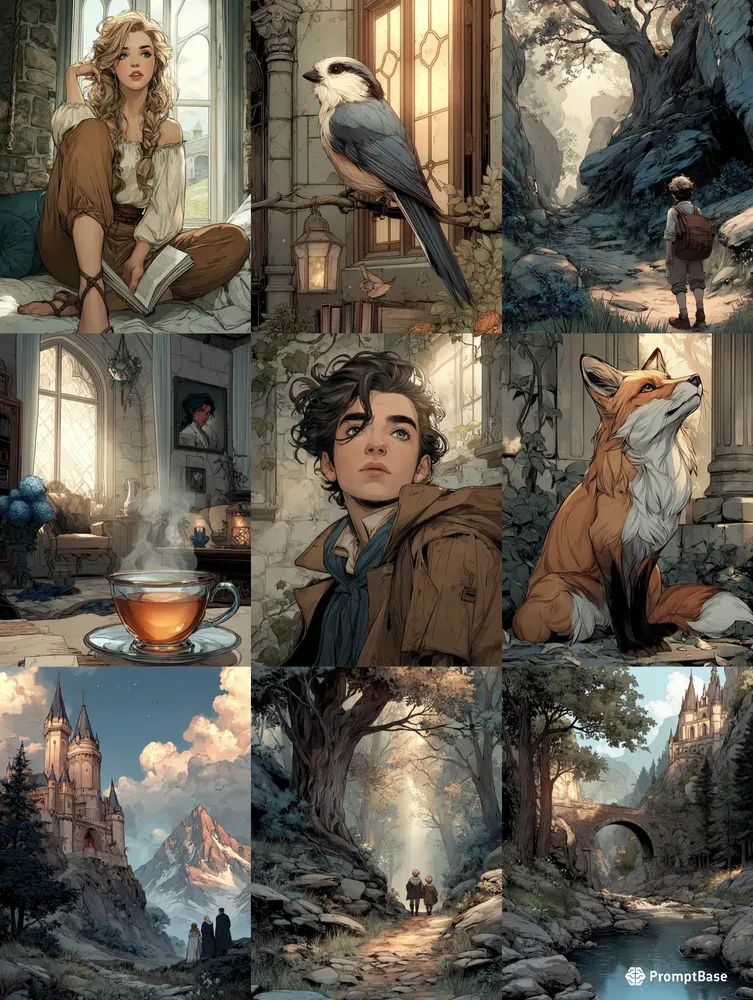 Storybook Fantasy Illustration Style