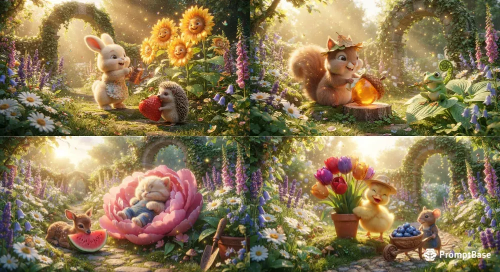 Whimsical 3D Summer Adventures