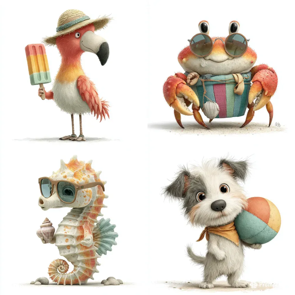 Summer Animals Clipart