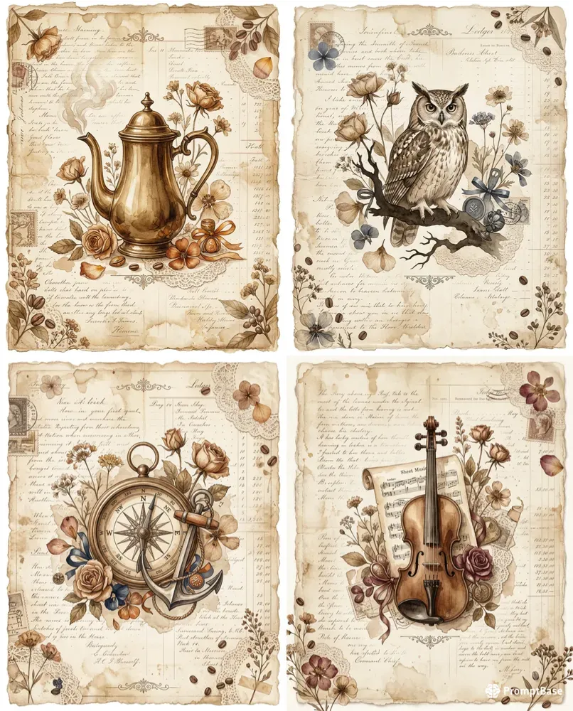 Vintage Collage Art Generator