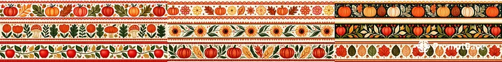 Autumn Border Strips